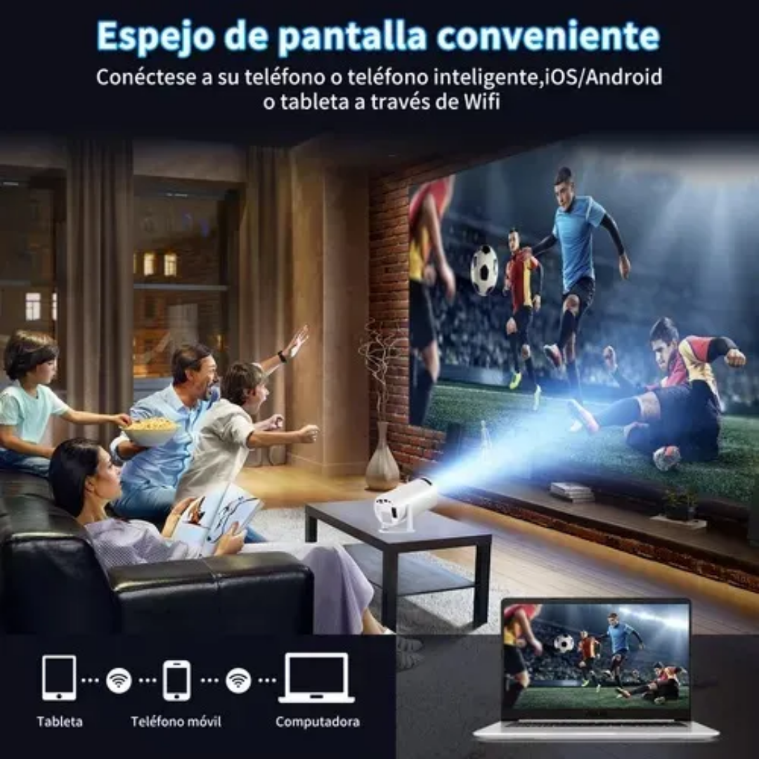Proyector Magcubic HY300 Pro | Mini Portátil 1080P WiFi 6 y Android 11 | Cine 4K en Casa y Exteriores